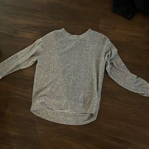 grey knit sweater